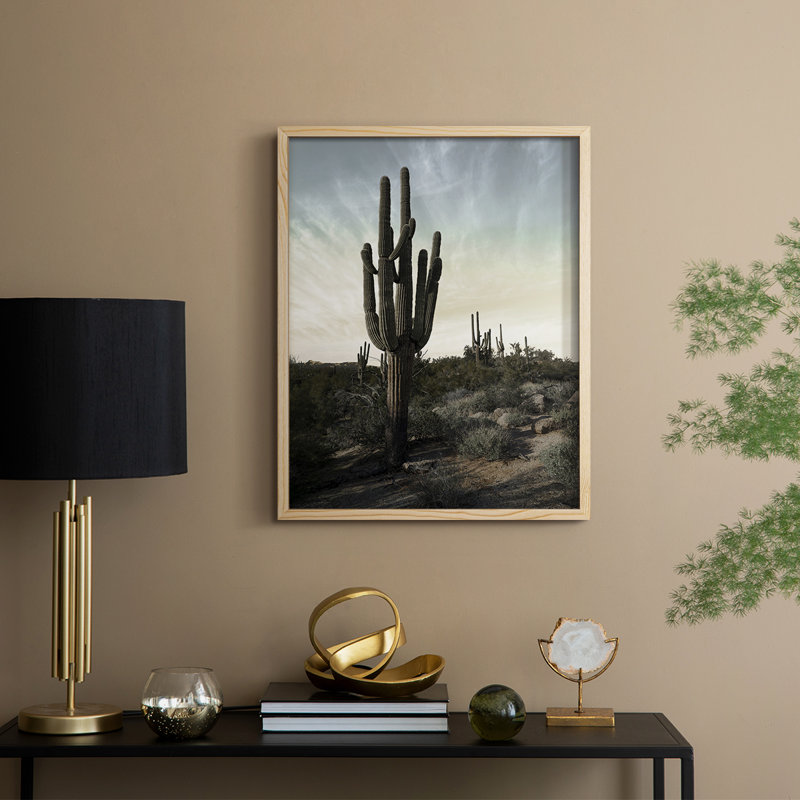 King of the Desert, reproduction encadrée - bois massif, H 15 po x l 12 po
