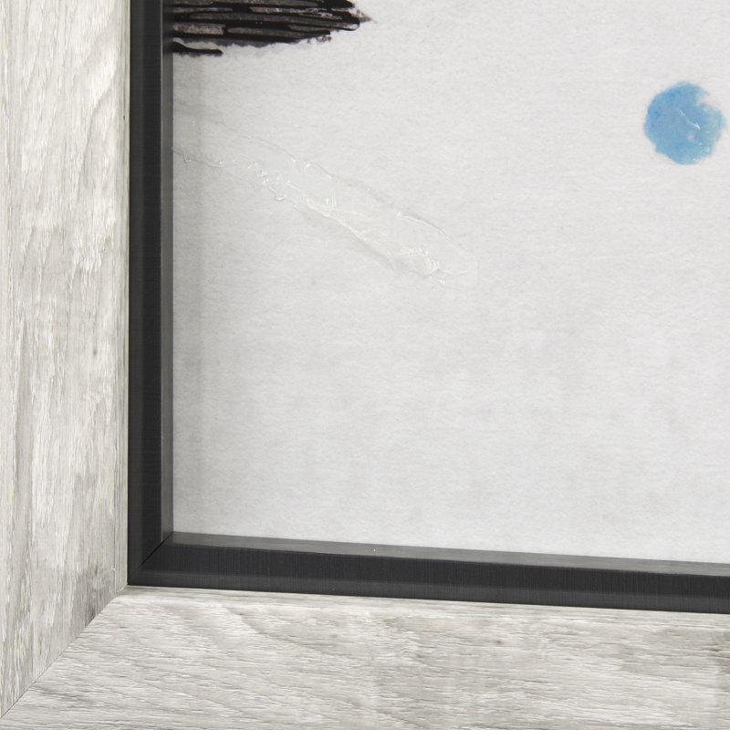 Se Promener II a Hand Embelished Textured Framed Art Print Matted under Glass
