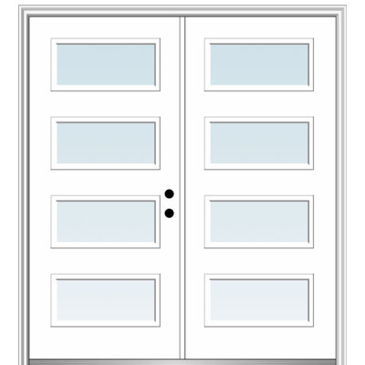81.75'' Glass Fiberglass Front Entry Doors