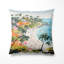 Coussin de plage côtière - Scène de plage côtière paradisiaque aux couleurs pastel III Coussin décoratif imprimé-135800820