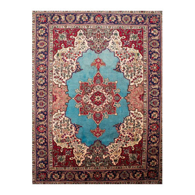 Multi Color Pattern Blue Detailed Woven Base Modern Decorative Machine Washable Area Rug