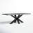 Joyce Acacia Solid Wood Top Metal Base Dining Table-2109083777