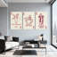 Ensemble de 3 impressions sur toile Champion Champagne Beer Bold Highball Honor-1265867176