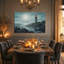 Art mural sur toile lune au clair de lune-1936147973