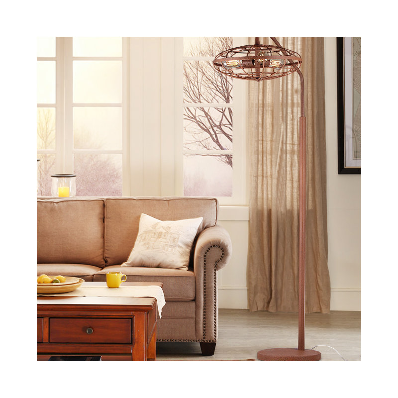 Ammons 71'' Copper Traditional Floor Lamp