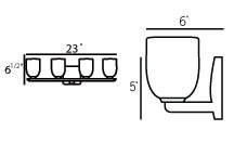 Bimbi 4 - Light Armed Sconce, Satin Nickel