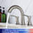 Widespread 2-handle Bathroom Faucet with Drain Assembly-82748848
