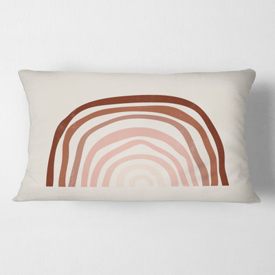 Housse et insert de coussin rectangulaire Terracotta Minimalist I