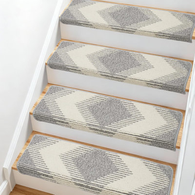 Non Slip 15PCS, Stair Treads For Wooden Steps Indoor, Carpet Stair Treads, Stair Runner Stair-Carpet Treads For Kids And Dogs 9.5"X30" (Set of 15)