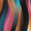 «Colorful Vibrant Waves Mosaic» - Rideau à rayures - Rideau à rayures occultant - 1 panneaux-107546436