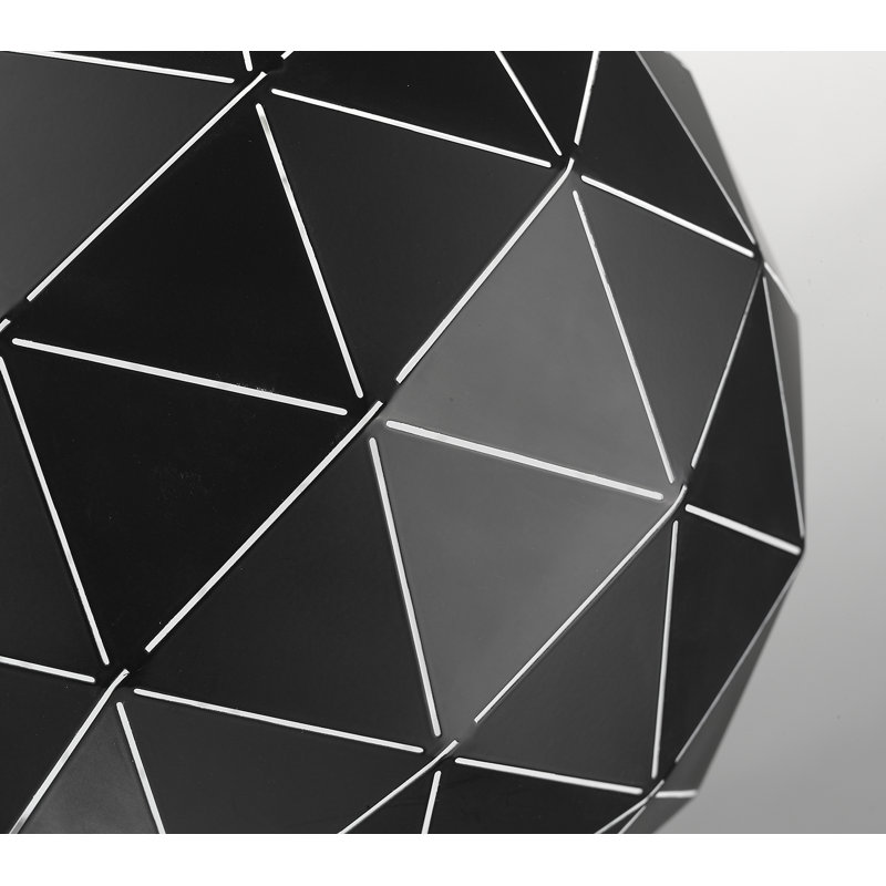 Delcastillo 1 - Light Sphere Pendant, Matt Black