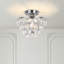 Mini-lustre en cristal Daugherty Petit plafonnier moderne en cristal pour couloir-768118346