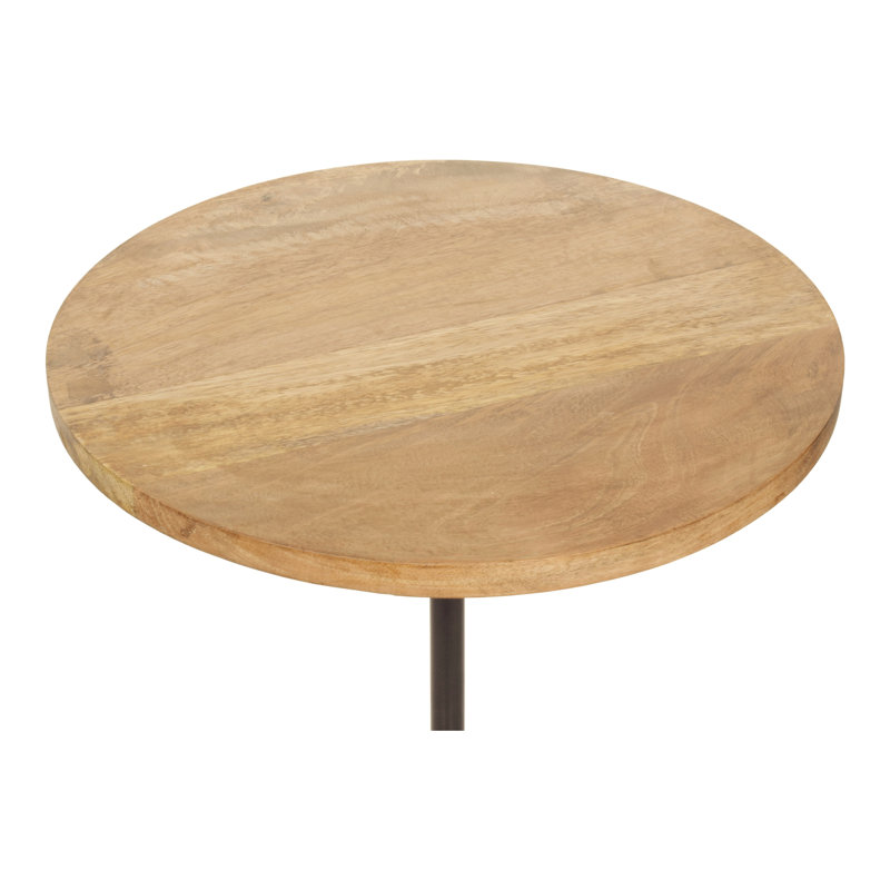 Table de bout Nicholas, Naturel, Noir
