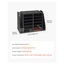 Organiseur de documents noir à 12 compartiments avec rangement vertical latéral pour le bureau et la maison
