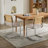 Velvet and Teddy Fabric Upholstered Side Chair with Cane Rattan Back-1762856689-1755046856
