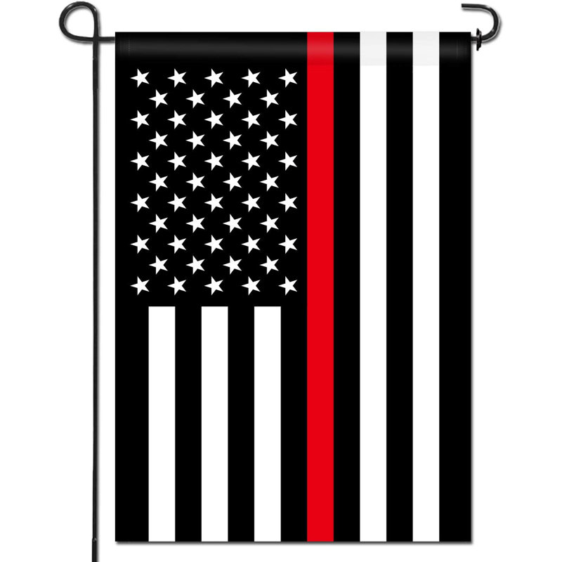Drapeau de jardin Ishayu double face de qualité supérieure, drapeaux de jardin décoratifs Red Line USA - résistant aux intempéries et à double couture - 18 x 12,5 po