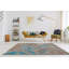 Tapis bleu / brun Aamira Chervon-603467555