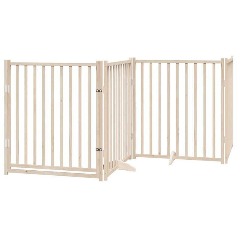 Talala Solid Wood Dog House Door, Beige, 90cm H x 320cm W x 2cm D