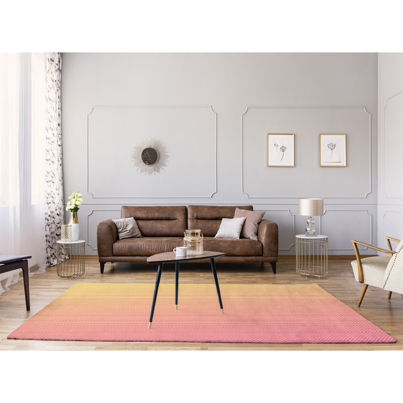 Tapis à sirène balances saumon/jaune, Rectangle 8 pi x 10 pi