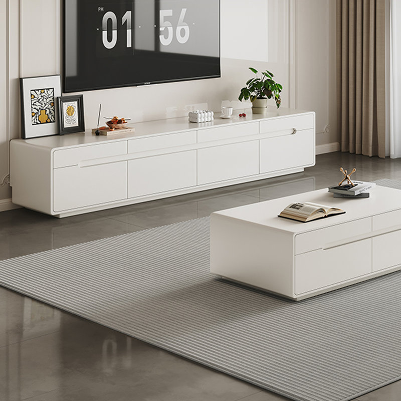 Meuble télé avec tiroirs de rangement Modern, H 17,71 po x L 78,74 po x l 15,75 po