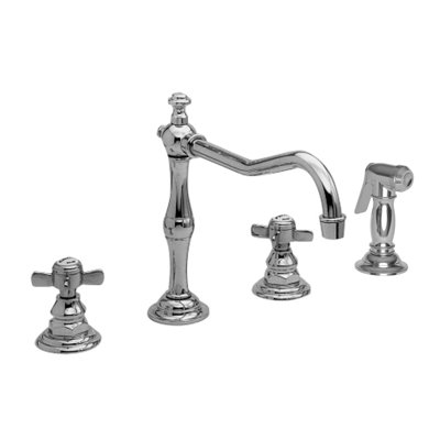 Fairfield Double Handle Kitchen Faucet with Side Spray