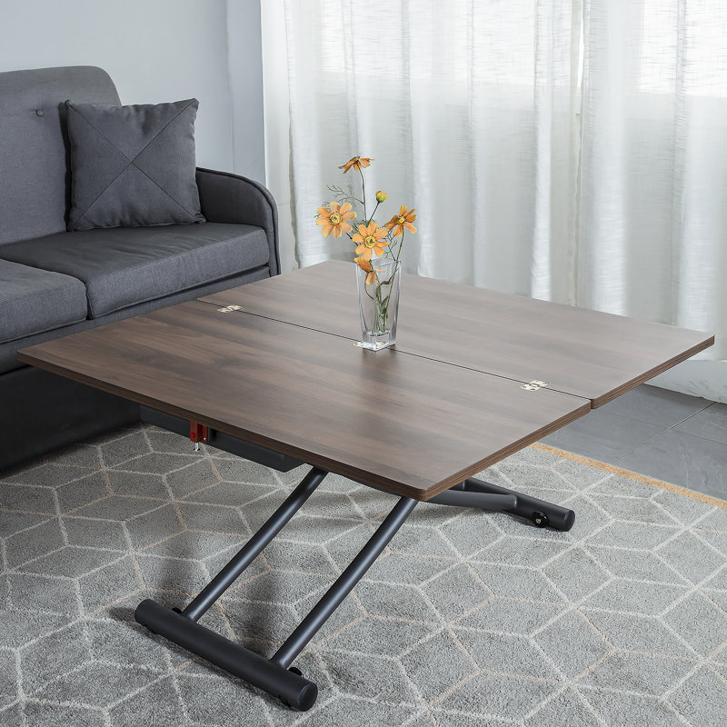 Extendable Metal Base Dining Table