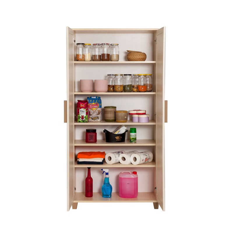 Rotman 2 -Door 6 -Shelf, White