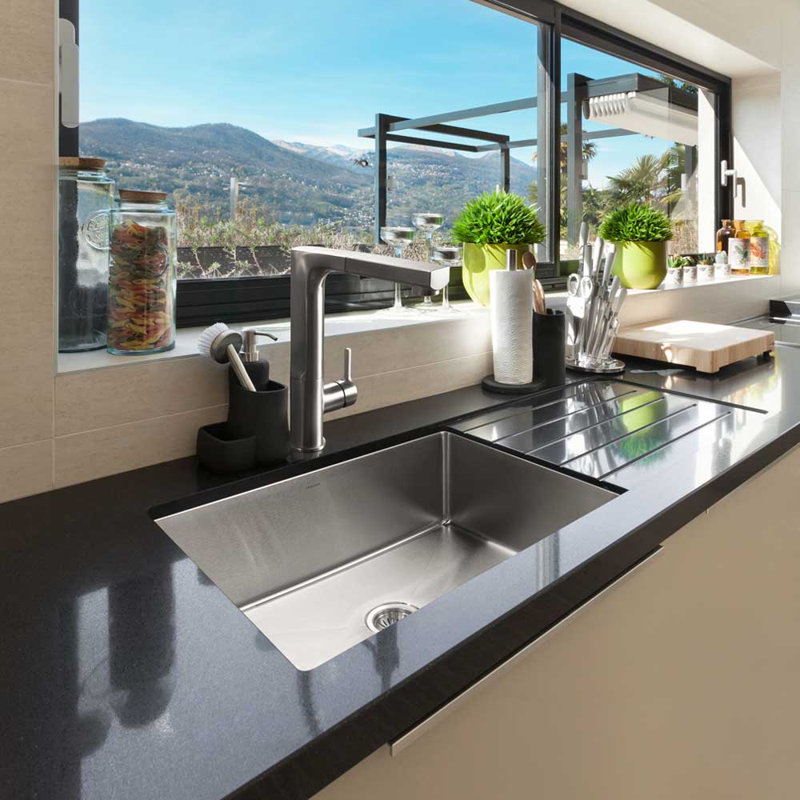 Nouvelle 31'' L Single Bowl Stainless Steel Kitchen Sink