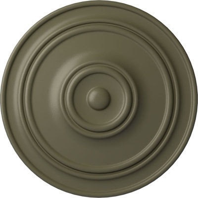 Médaillon de plafond classique Endurathane, 21 7/8 po x P 2 3/8 po (pour auvents jusqu'à 5 1/2 po), finition pierre spartiates peinte à la main