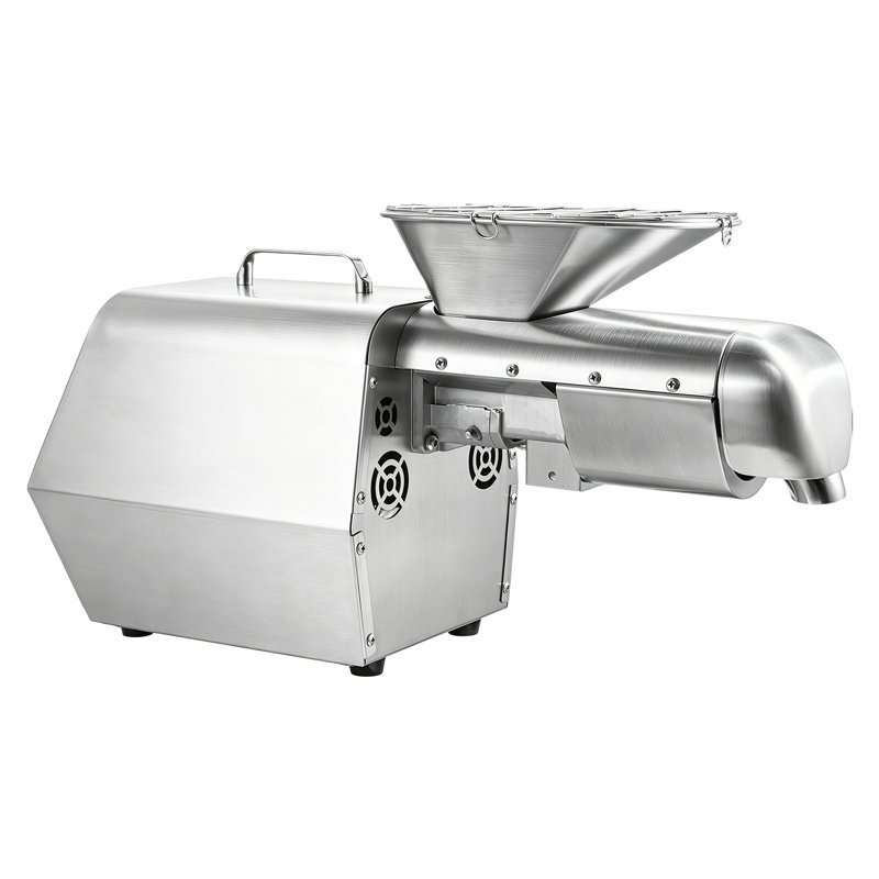 Presse à huile, capacité de 11 LBS / H, extracteur d'huile 1250W, machine à huile électrique automatique pour usage domestique, pressage à chaud de 122 5 à 572 ℉ pour les amandes de sésame et d'arachides