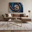 «Music Harmonica», art mural sur toile bleue-2133224239