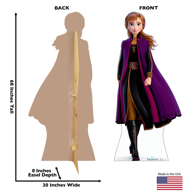 68'' Disney Frozen II Anna Life-Size Cardboard Standup