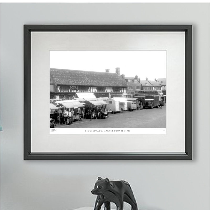 Biggleswade, Market Square C1955 - Single Picture Frame Print, 60cm H X 80cm W x 2cm D