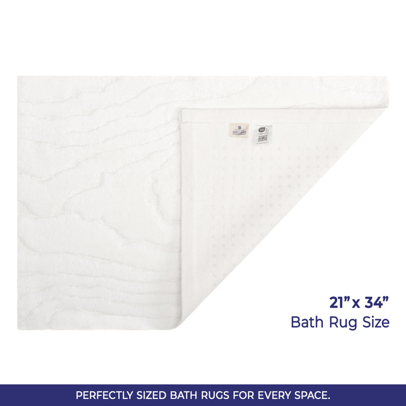  Tapis de bain antidérapant, Écru
