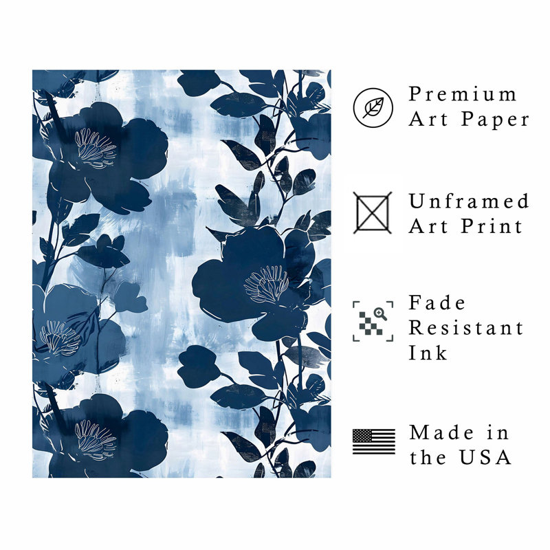 «Floral Floral Flower Dreams XVIII», reproduction d'art moderne sans cadre, H 36 po x l 24 po