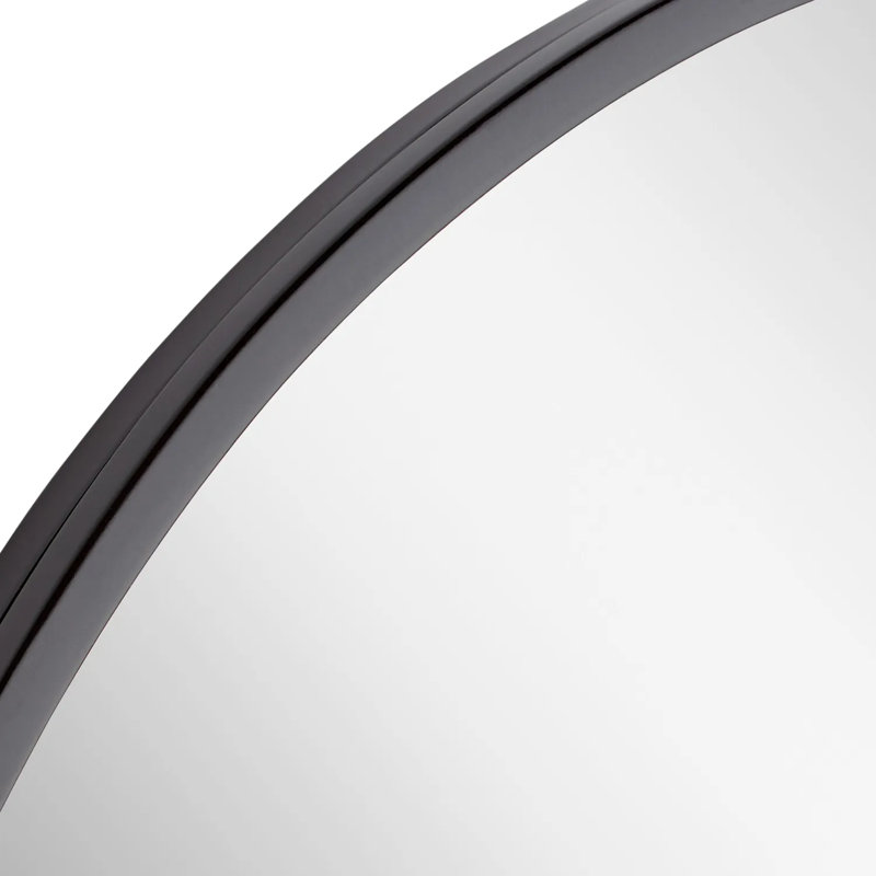 Miroir de salle de bain Amyr, Noir lustré