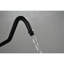 Le bras de douche en acier inoxydable noir mat, facile à installer et à nettoyer, assure une fixation stable de la pomme de douche.