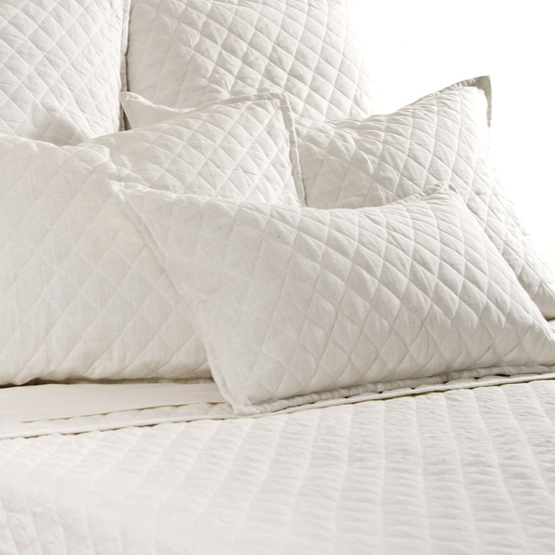Hampton Buttons Sham, Cream, Euro