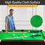 Ensemble de table de billard et de billard pliable portable 85 pouces Green-124342143-124342147