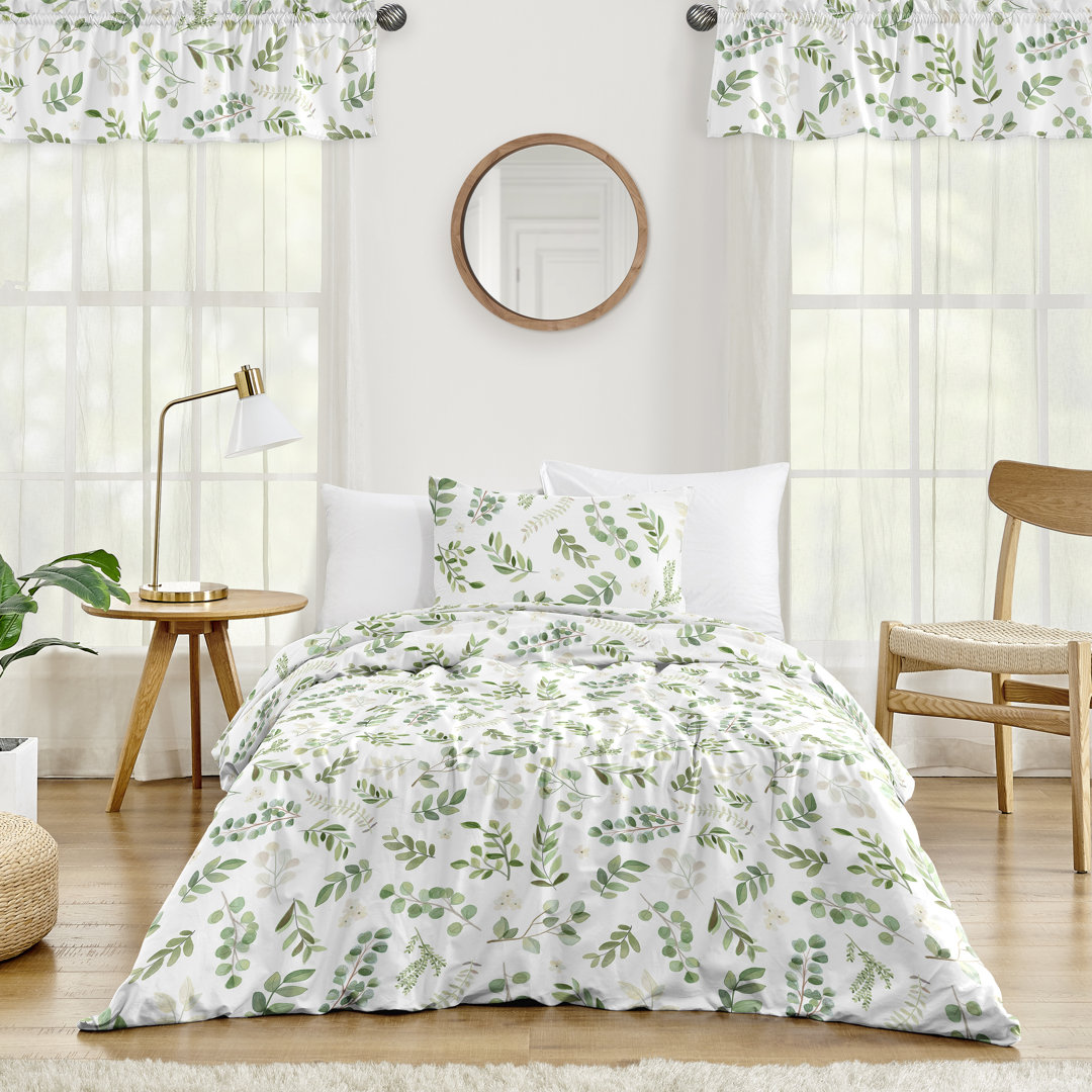 Botanical Floral Leaf Twin Comforter Set by Sweet Jojo Designs Sweet Jojo Designs