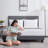 Nestl Horizontal Channel Upholstered Platform Bed-101071459-101071461