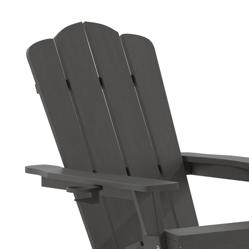 Chaise Adirondack berçante Delon, gris