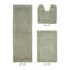 Ensemble de tapis pour salle de bain réversible 100% coton 2370 g / m² Merkel - ultra doux, très absorbant, lavable à la machine, certifié OEKO-TEX, idéal pour la douche, la baignoire, le meuble-lavabo et la toilette, sauge foncé-1613030089-1613030070