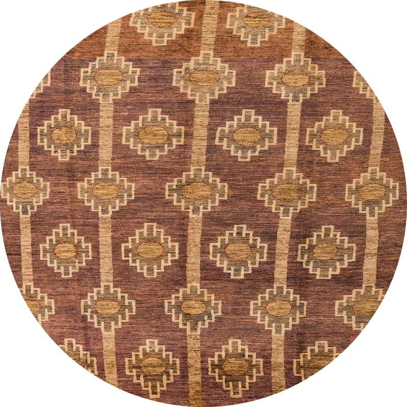 Tapis abstrait moderne 4959, Rond 5 pi