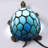 Tiffany Tortoise Lamp Small Stained Glass Turtle Desk Lamp 8X5X4 Inch Animal Antique Accent Table Light (Turtle)-1909213513