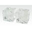 Cube Crystal Bookend Pair