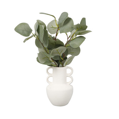 Kirkpatrick 14.75'' Faux Foliage Branch in Ceramic Decorative Vase