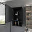 Armoire de salle de bain élégante avec une porte et des tablettes bien conçues-264332193