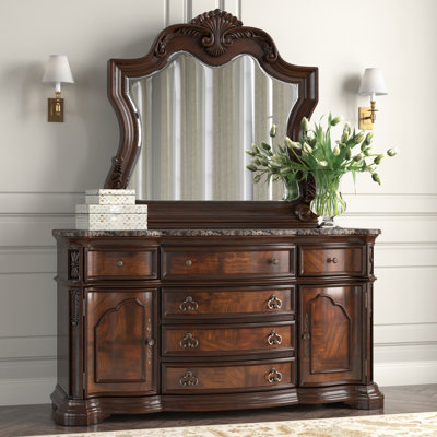 Fletcher 6 - Drawer Dresser and Mirror Set 