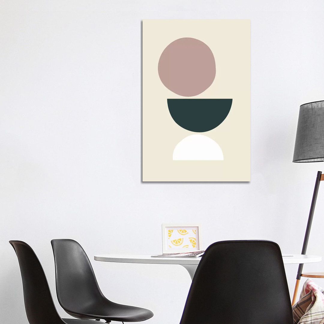 Mid-Century Shapes I von The Maisey Design Shop - Galerie-verpackte Leinwand Giclée auf Leinwand